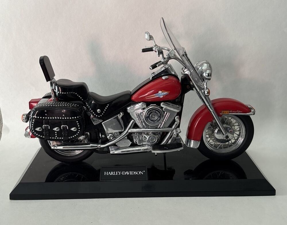 Harley Davidson Motorcycle Telephone Landline Phone Heritage Softail Red/Black
